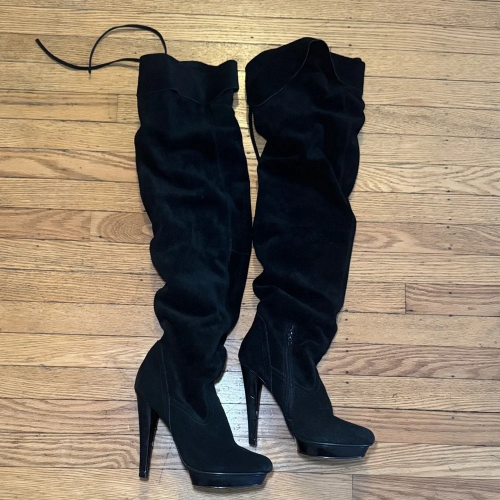 Steve Madden Women’s Black Over-the-Knee Boots Size 8